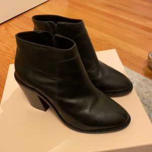 Loeffler Randall black ankle booties